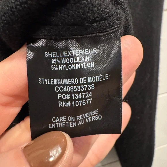 New Alice and Olivia black Verdell cropped knit sweater jacket
